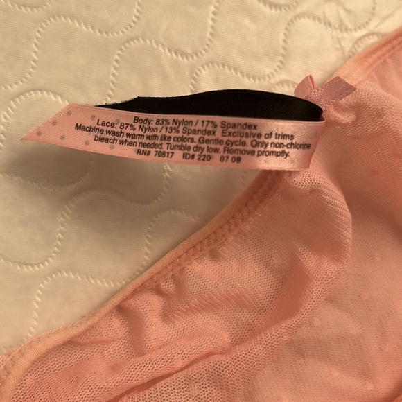 Victoria’s Secret Sexy Little Things pink mesh and lace panty - Picture 9 of 9